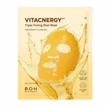Bioheal BOH Vitacnergy Triple Toning Shot Mask тонизирующая маска с витамином C