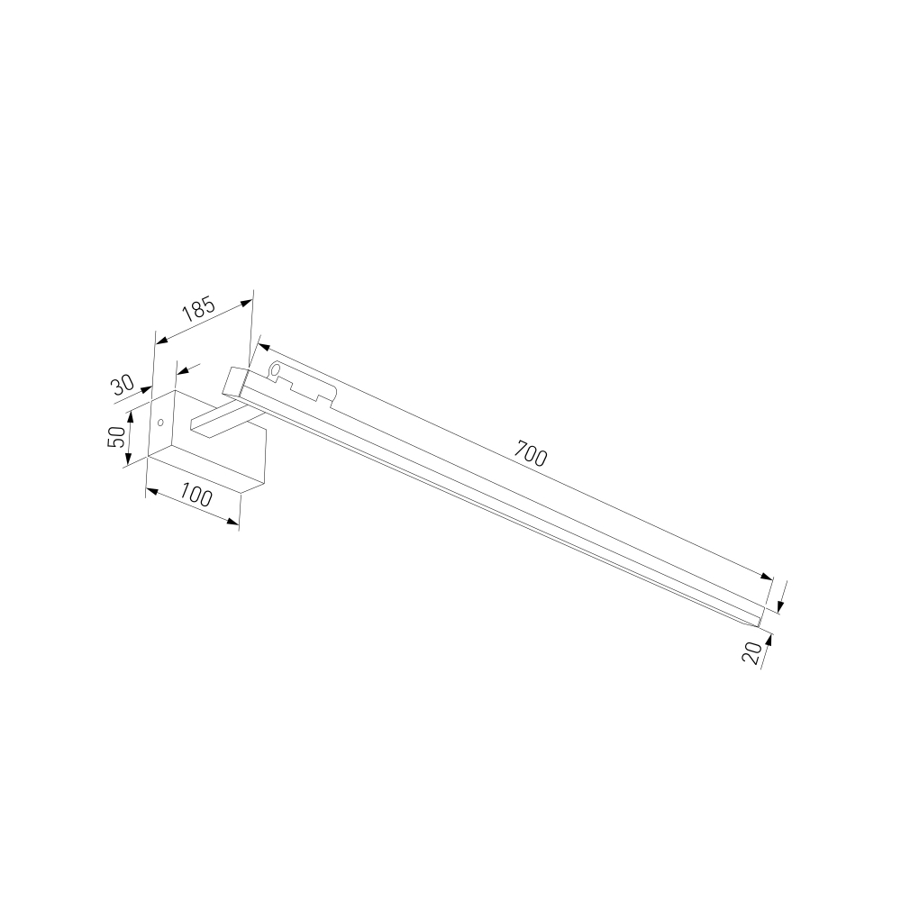 Светильник настенный светодиодный Acento черный 40155/LED
