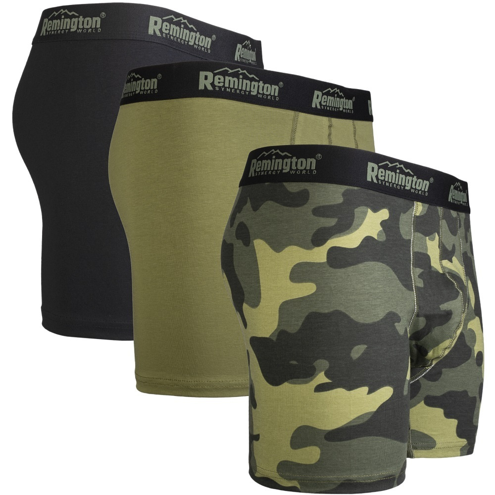 Мужские трусы боксеры Remington, набор 3 шт, микс зеленый 307 р. L