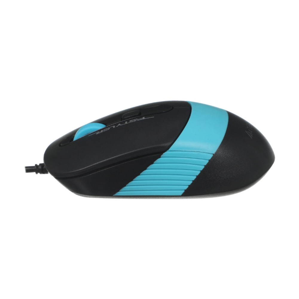 Комплект (клавиатура + мышь) A4Tech Fstyler F1010, черный/синий USB (мембранная)