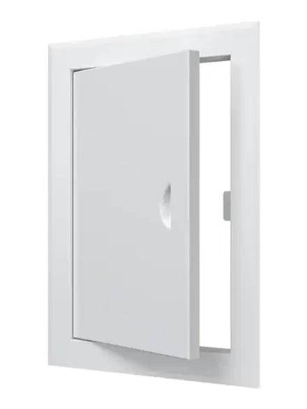 Люк 200*300 ЛМ 2030 ревизионный 260х360, фланец 200х300 стальная с выемкой title=