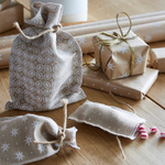 Набор подарочных пакетов Vintertid, 3 шт, текстиль, джут