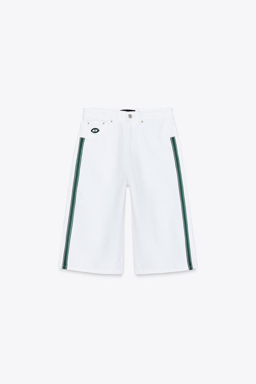 Джинсовые шорты trf baggy с нашивкой nfl jets