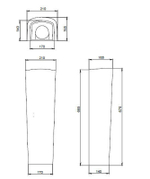 ПЬЕДЕСТАЛ SANTERI ОРИОН БЕЛЫЙ 11203