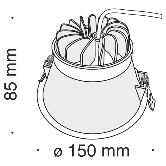 Встраиваемый светильник Стелла / Stella 14 Вт 3000 К 120° Technical dl039-l15w3k