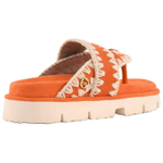 MOU Bio EVA Abrasion Resistant Flip Flops Women"s Dark Orange