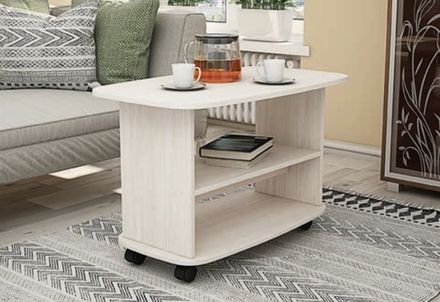 Журнальный стол  ЖС 22 Анкор белый ЦРК.ТМБ.22