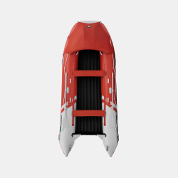 Надувная лодка GLADIATOR E450PRO красно-белый