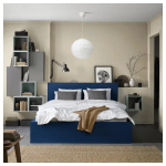 Каркас кровати с 4 ящиками - IKEA MALM/МАЛЬМ ИКЕА, 176x200 см, синий