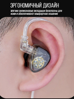 Наушники KZ Merga Silver-plated Cable Version with mic