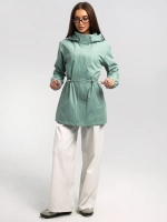 Ветровка с капюшоном удлиненная