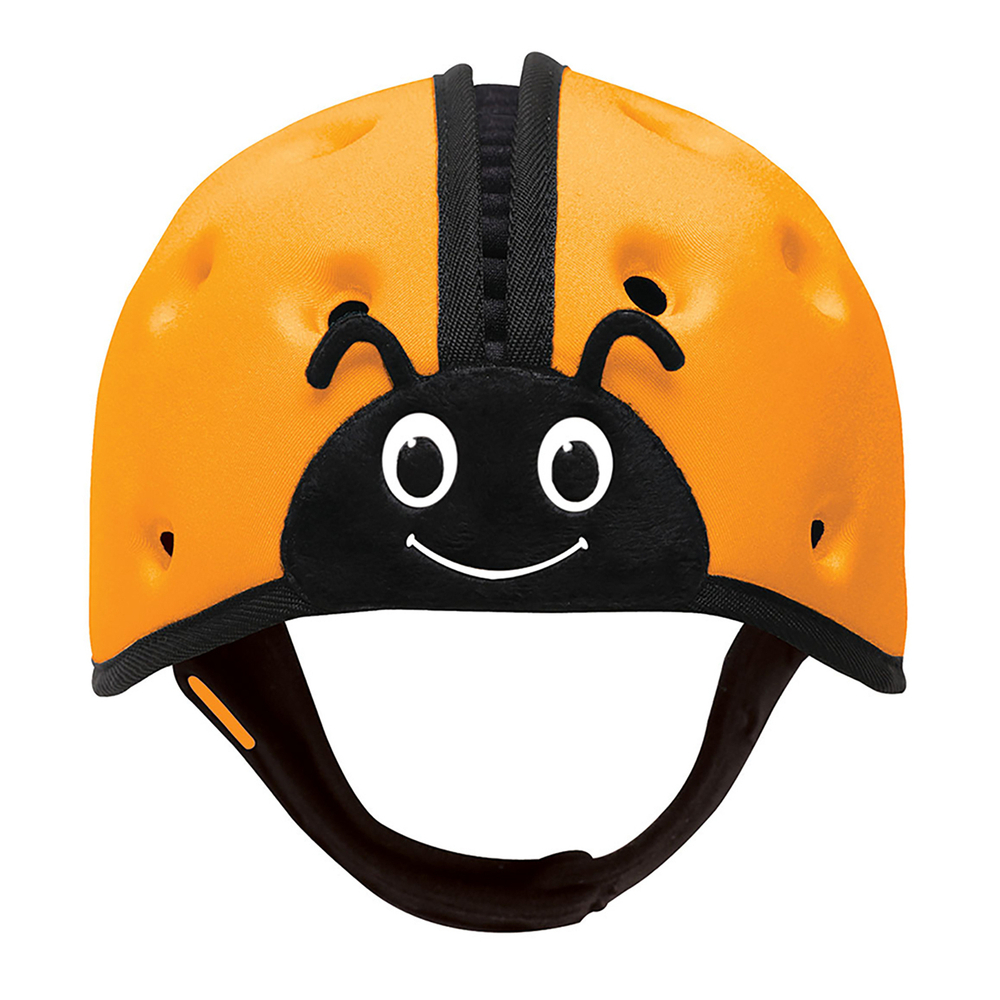 Мягкая шапка-шлем для защиты головы SafeheadBABY. Божья коровка