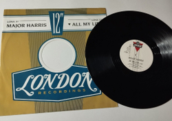 Винтажная виниловая пластинка LP Major Harris All My Life (UK 1983) Maxi Single 45 RMP