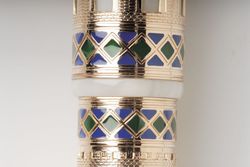 Visconti Romanica беж смола  эмаль перо 18кт  Vs-205-52