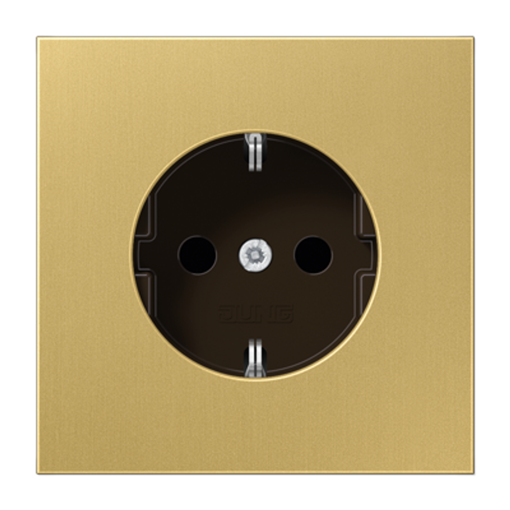 JUNG SCHUKO®-розетка 16 A / 250 B ~, латунь Classic, арт.ME1521C