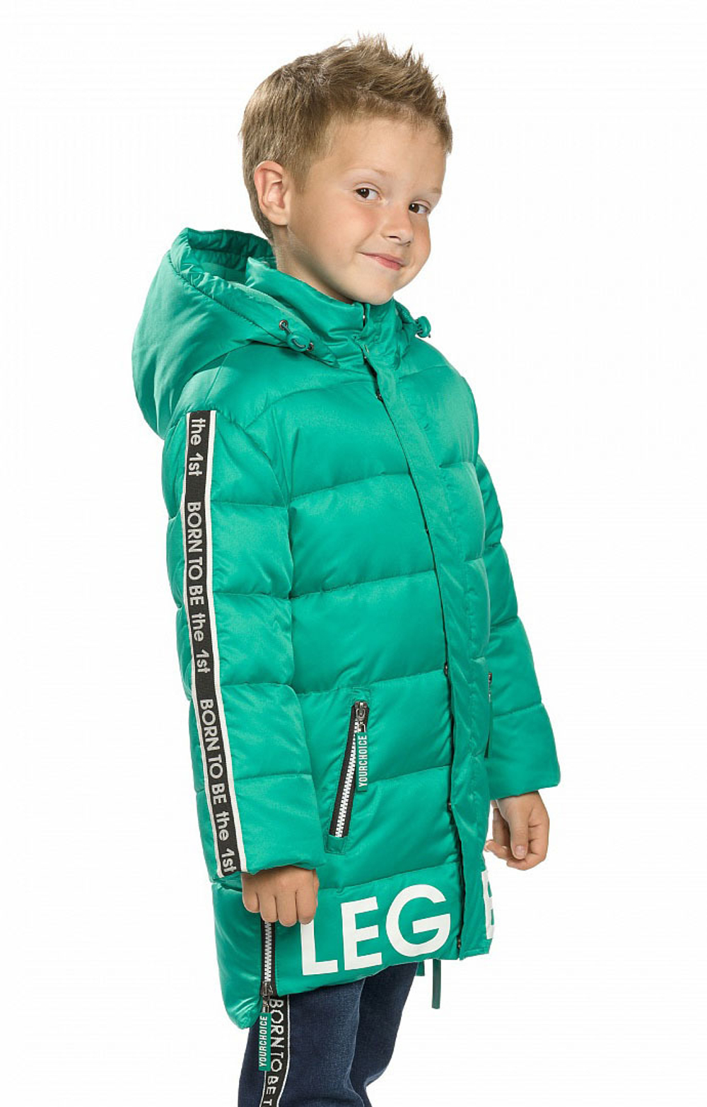куртка для мальчиков зимняя зеленая