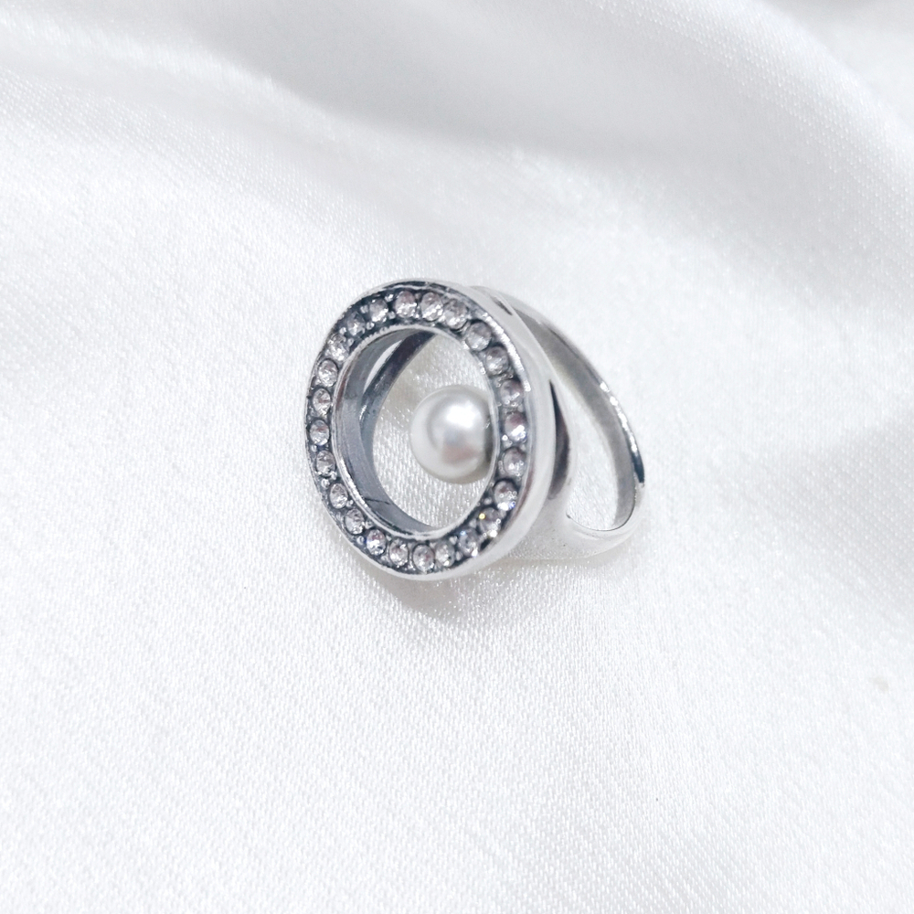 "Круг" кольцо в серебряном покрытии из коллекции "Геометрия" от Jenavi