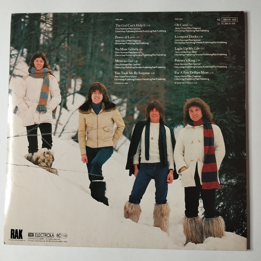 Винтажная виниловая пластинка LP Smokie The Montreux Album (Germany 1978) Power Of Love
