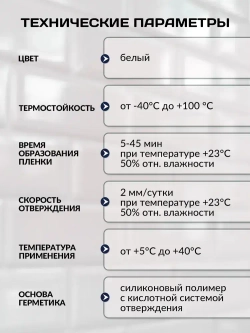 TYTAN PROFESSIONAL Герметик санитарный белый 1шт