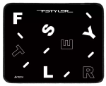 Коврик для мыши А4Tech 25*20*2 (FP25) black white
