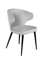 Стул Richard, бархат светло-серый 26