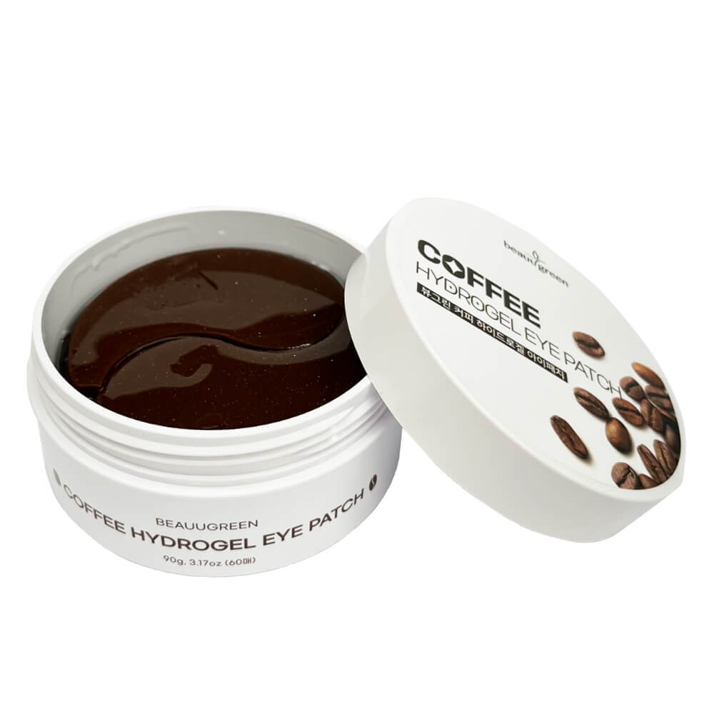 Патчи тонизирующие с кофеином BeauuGreen Coffee Hydrogel Eye Patch, 60 шт