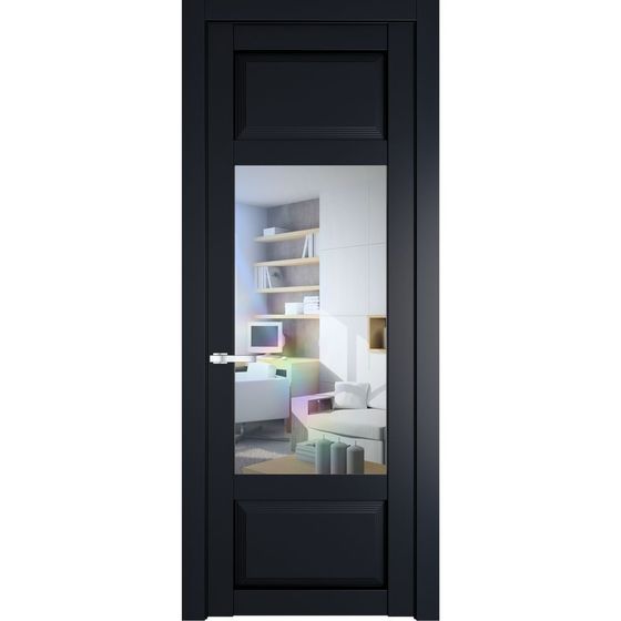 Межкомнатная дверь эмаль Profil Doors 2.3.3PD нэви блу остеклённая