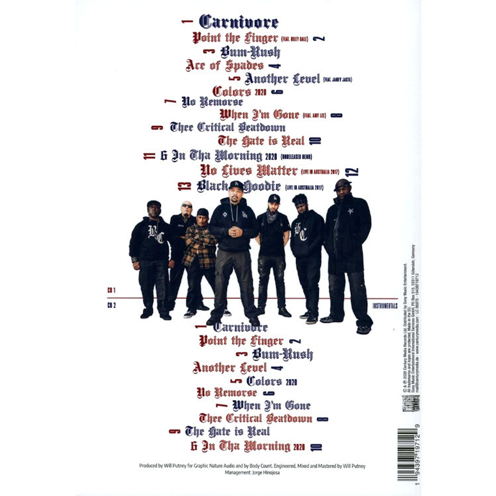 Body Count  / Carnivore (Limited Box Set Edition)(2CD)