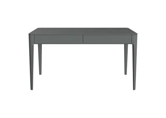 Стол письменный Type из массива дуба 140*70 см (серый)