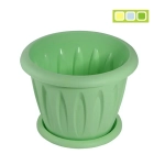 Горшок для цветов пластиковый 1,8л d-18см «Фелиция» с поддоном колор С103К