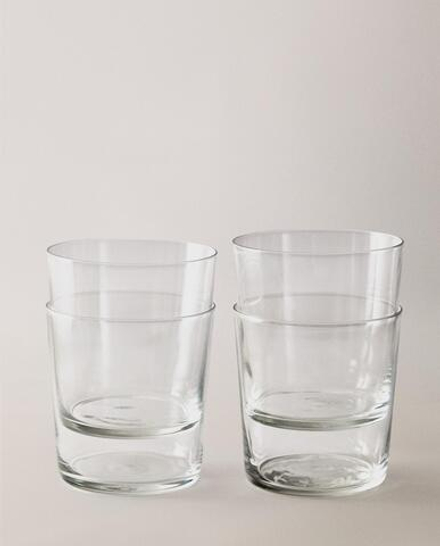 Zara Home стакан из стекла, цвет прозрачный, 9 см · 6297/561