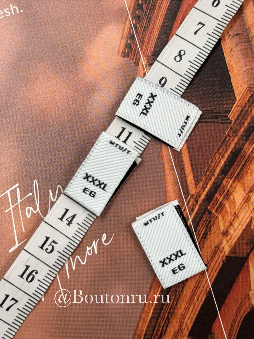 Размерник белый "XXXL" 14 мм