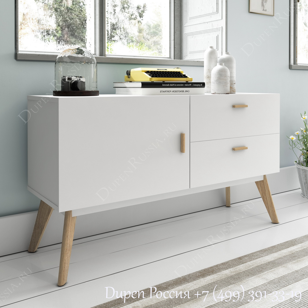 Буфет DUPEN W-901 Белый полуматовый