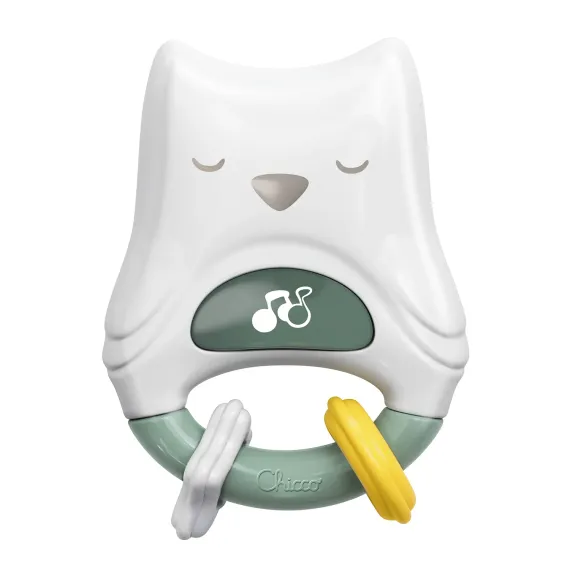 Игрушка погремушка-ночник Chicco Совенок 2 в 1