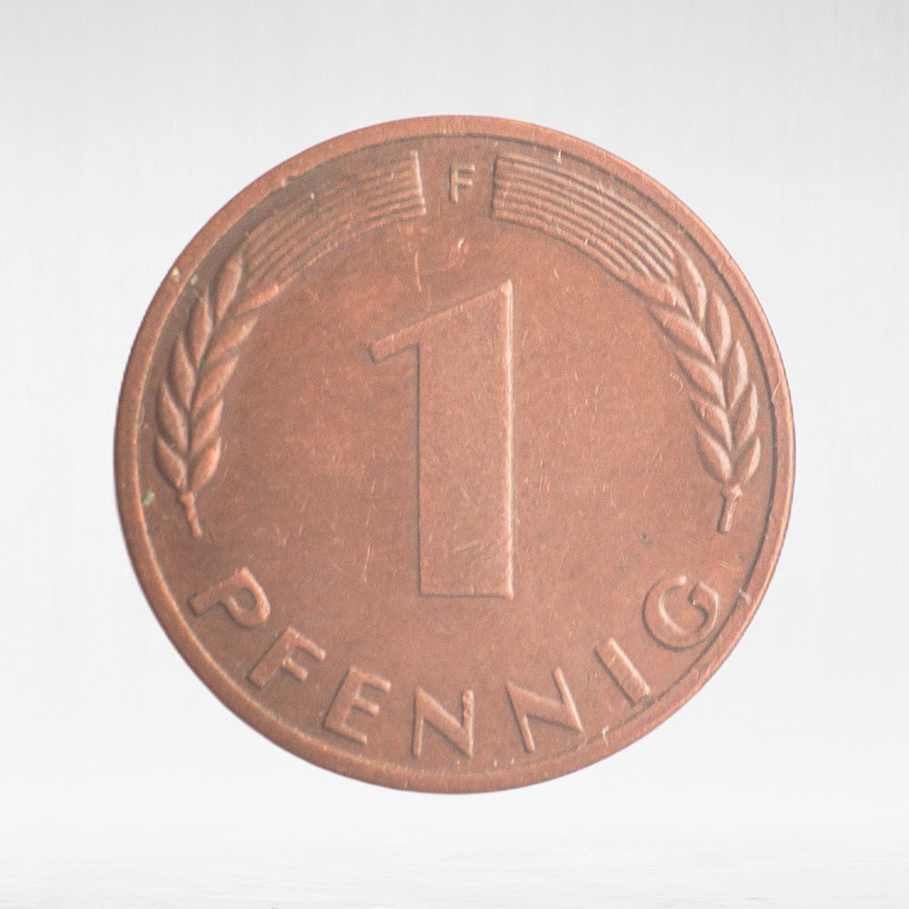 Germany, 1 Pfennig, 1970, (Stuttgart Mint - "F"), VF