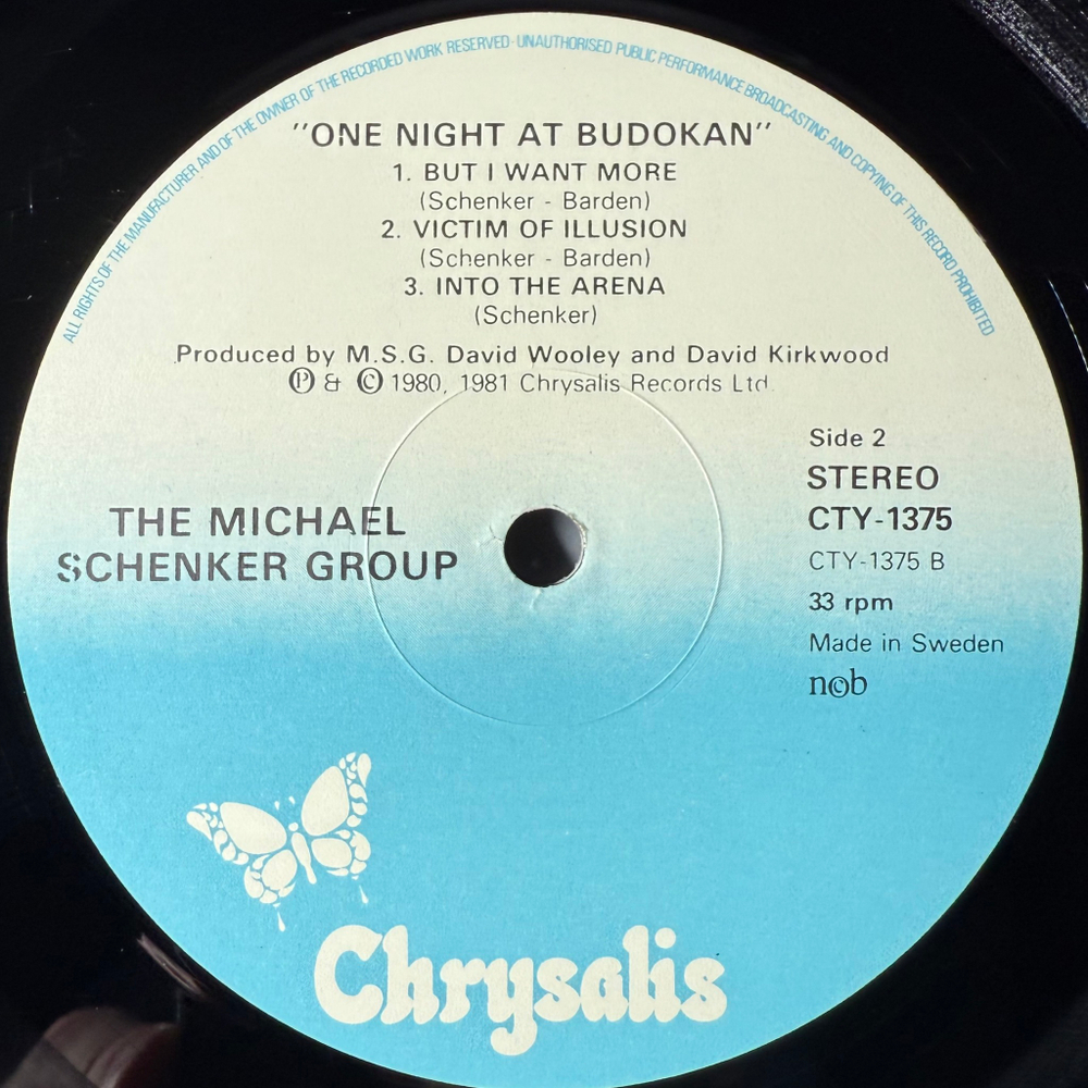 Виниловая пластинка The Michael Schenker Group ‎– One Night At Budokan 2LP