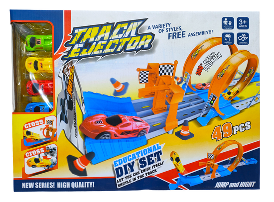 Гоночный автотрек "Track Elector" 49 деталей ,  2 машинки