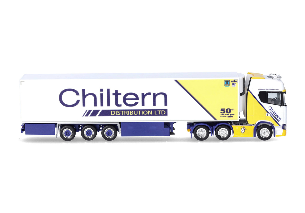 Грузовик Scania CS 20 HD 6х2 полуприцеп рефрижератор "Chiltern" (Англия/Питерборо)