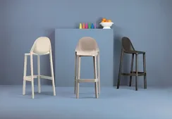 Барный стул Piu, красный