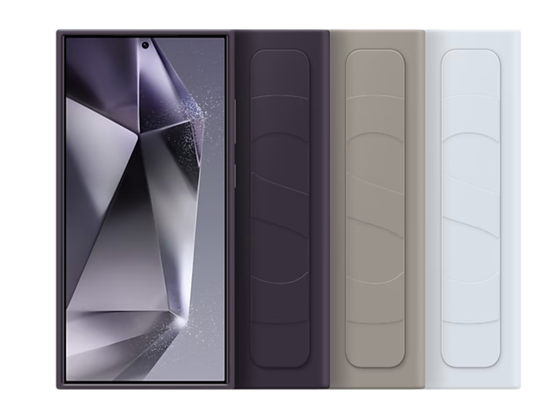 Чехол-накладка Standing Grip Case S24 Ultra (Светло-голубой)