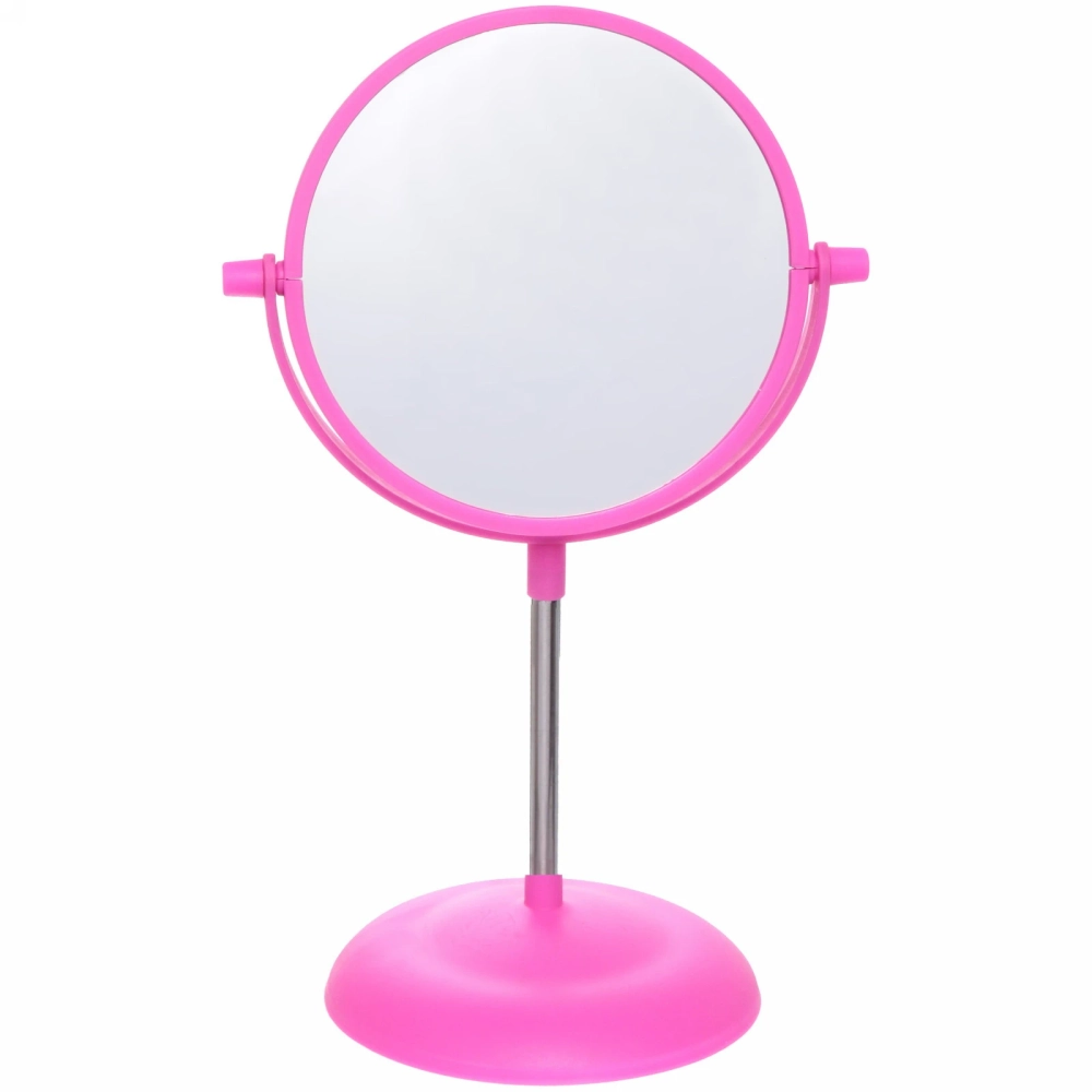 Зеркало настольное на ножке «Beauty», двухстороннее с увелич., микс 3 цвета, 30см, d-15см