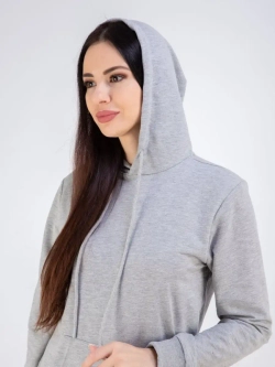 Худи без начеса с капюшоном однотонное модное