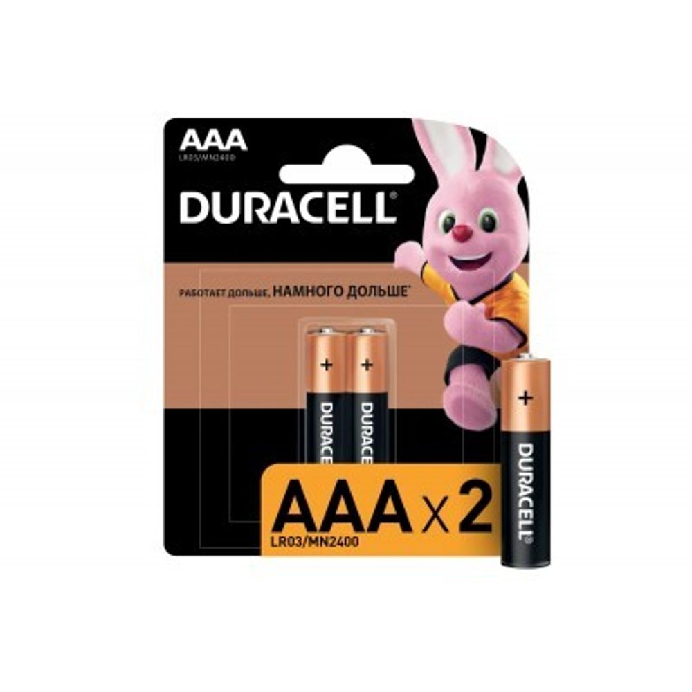 Батарейка ААА DURACEL LR03 2шт/упак