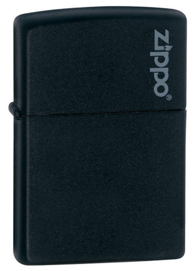 Зажигалка Zippo ZL* с покрытием Black Matte, латунь/сталь, чёрная с фирменным логотипом, матовая