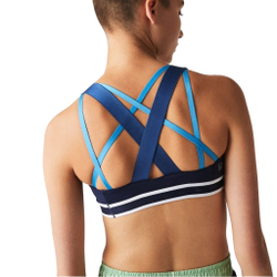 ТОП теннисный Lacoste SPORT Criss-Crossing Straps Sports Bra - небесный