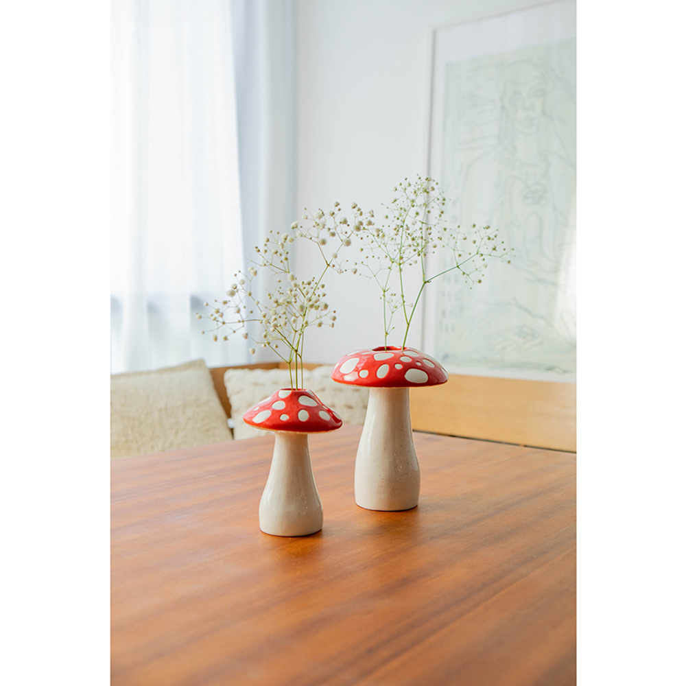 Ваза для цветов amanita, 19 см