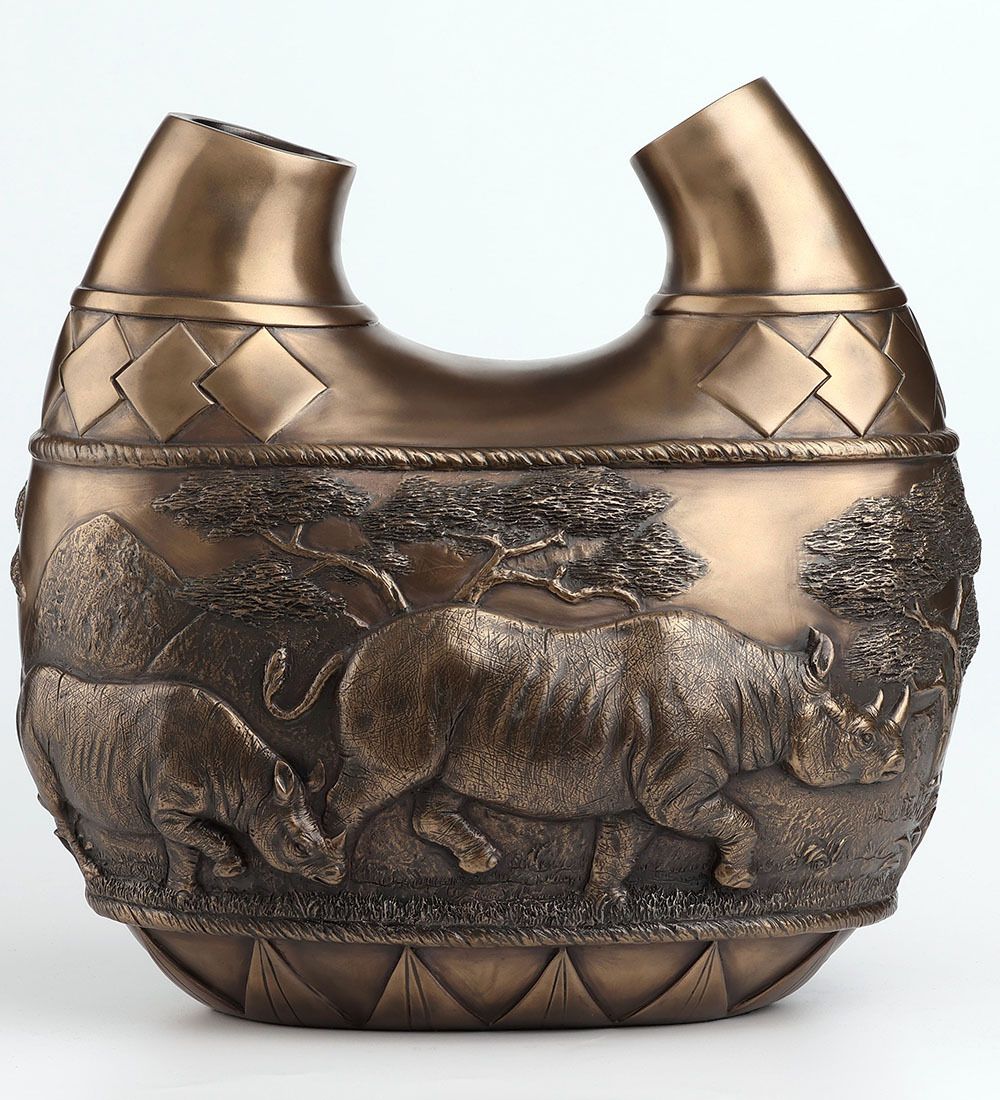 Veronese WS-1395 Ваза «Сафари - носороги»