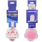 Расческа массажная детская «ФРАТТИ БУМ», кошечка Мэри, форма цветочек, 17,5*8см (блистер Ультрамарин)