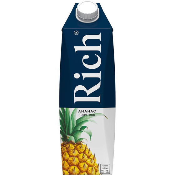 Сок Ананас 1 л "РИЧ" тетрапак [12]