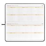 Планинг 2025г., Феникс+ Джут черный, 170*88мм, кож.зам, карманный, ляссе, 64л